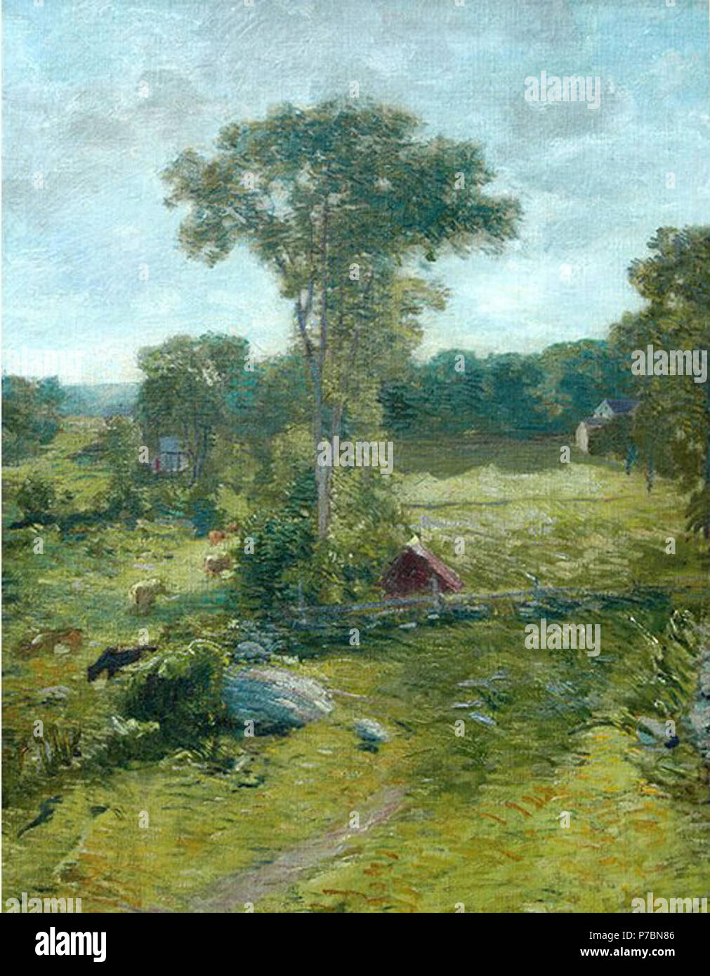 . Lo Spring House, Windham dal 1910 fino al 1919 83 "Spring House, Windham' da J. Alden Weir Foto Stock