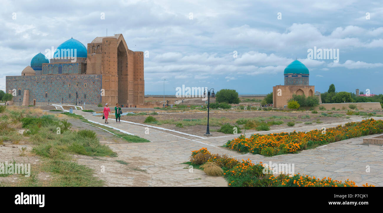 Khodja Ahmet Mausoleo Yasawi, Sito Patrimonio Mondiale dell'Unesco, Turkestan, regione sud, Kazakistan Foto Stock