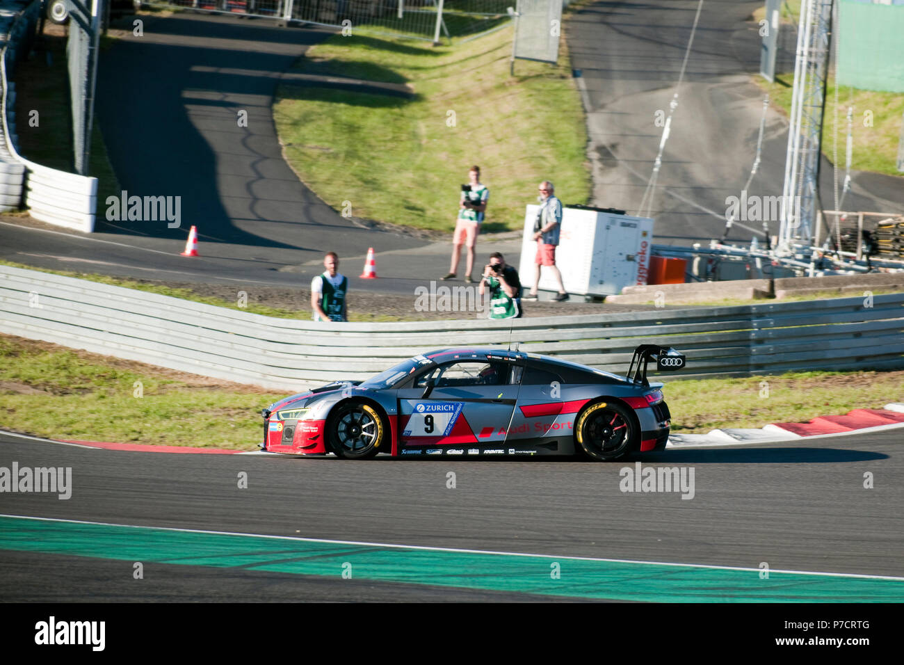 Audi R8 LMS, FIA GT3, Nuerburgring 24h gara 2017, Eifel, Renania-Palatinato, Germania, Europa Foto Stock