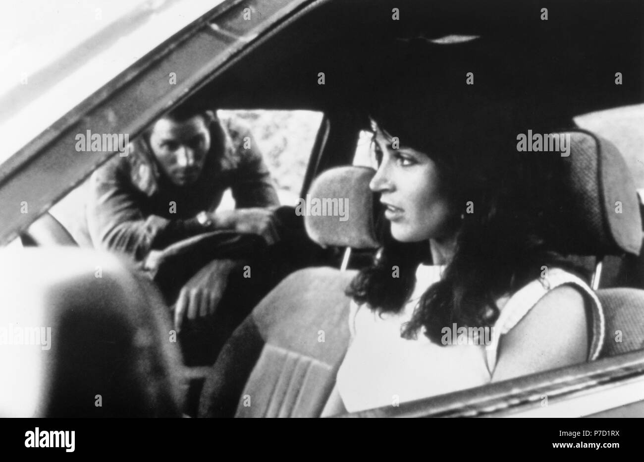 Il girovago, USA 1988 Regie: Larry Darsteller Marca: Kim Delaney come Julia e Miles O'Keefe come mysterios Hitchhiker Foto Stock