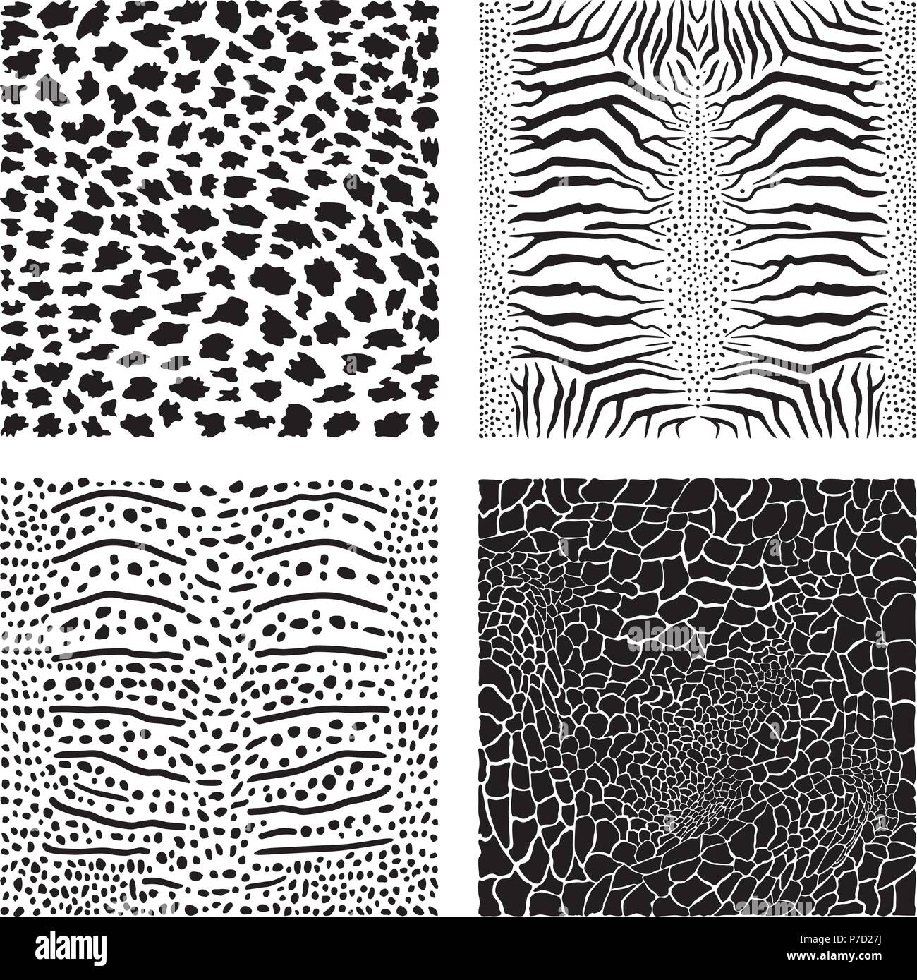 Lo sfondo dell'illustrazione di animali marini Illustrazione Vettoriale