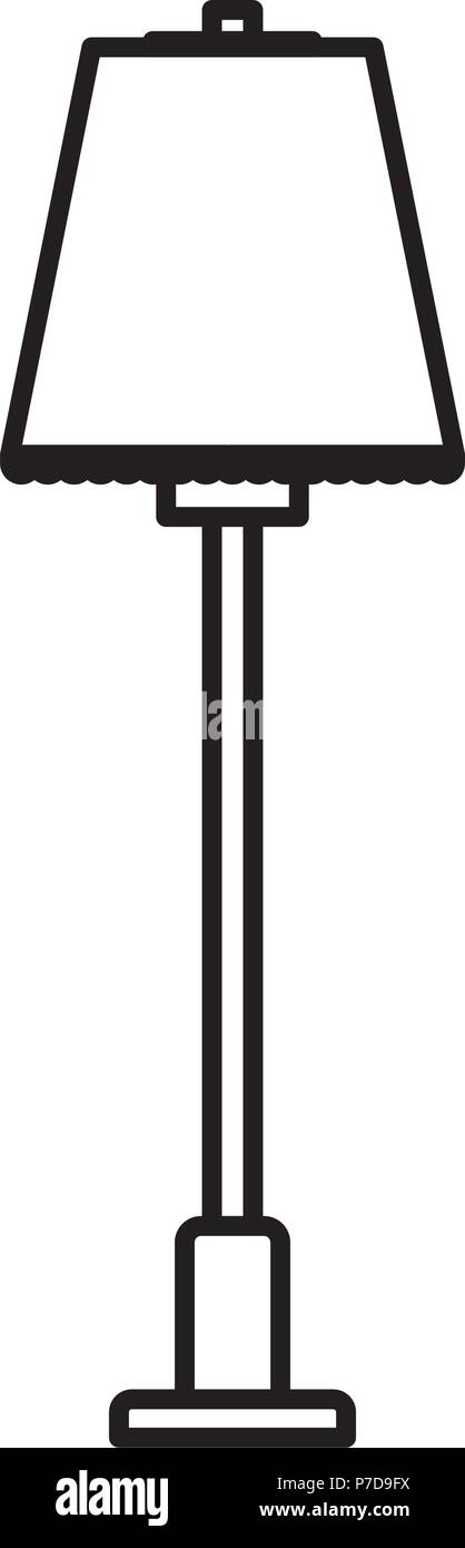 Casa lampada icona isolato Illustrazione Vettoriale