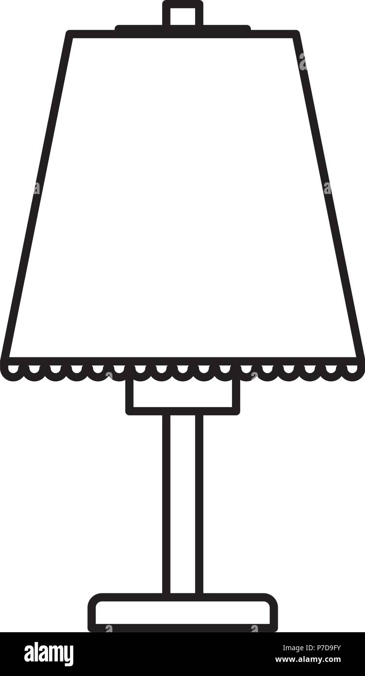 Casa lampada icona isolato Illustrazione Vettoriale