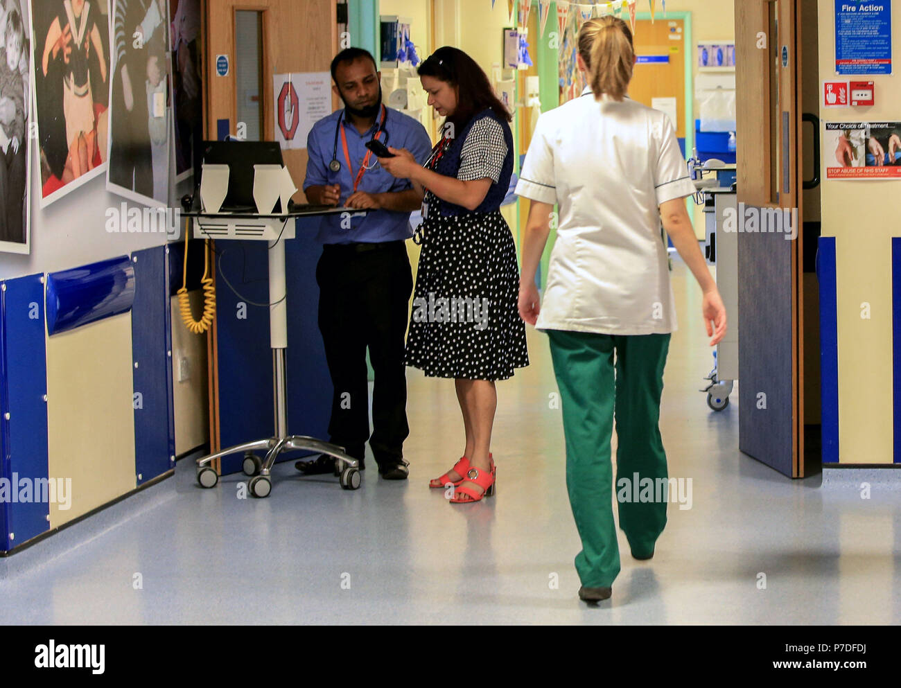 Un reparto alla Manchester University NHS Foundation Trust Picture Data: giovedì 5 luglio 2018. Vedere PA storia ospedale di salute. Foto di credito dovrebbe leggere: Peter Byrne/PA FILO Foto Stock