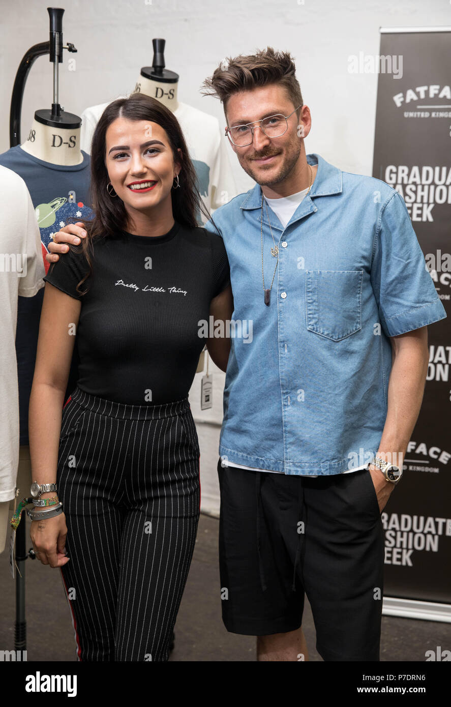 Mostra Fatface laureato durante la settimana della moda a Truman Brewery in Londra, Regno Unito offre: Henry Holland, Lauren Smith Dove: Londra, Regno Unito quando: 04 giu 2018 Credit: Tom Nicholson/PinPep/WENN.com Foto Stock