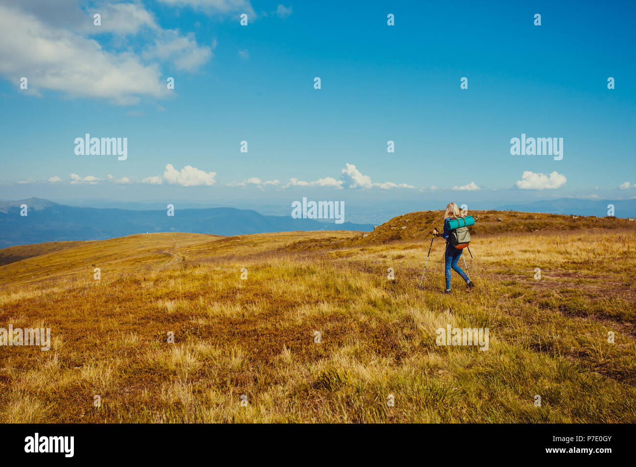 Sfida per una donna Foto Stock