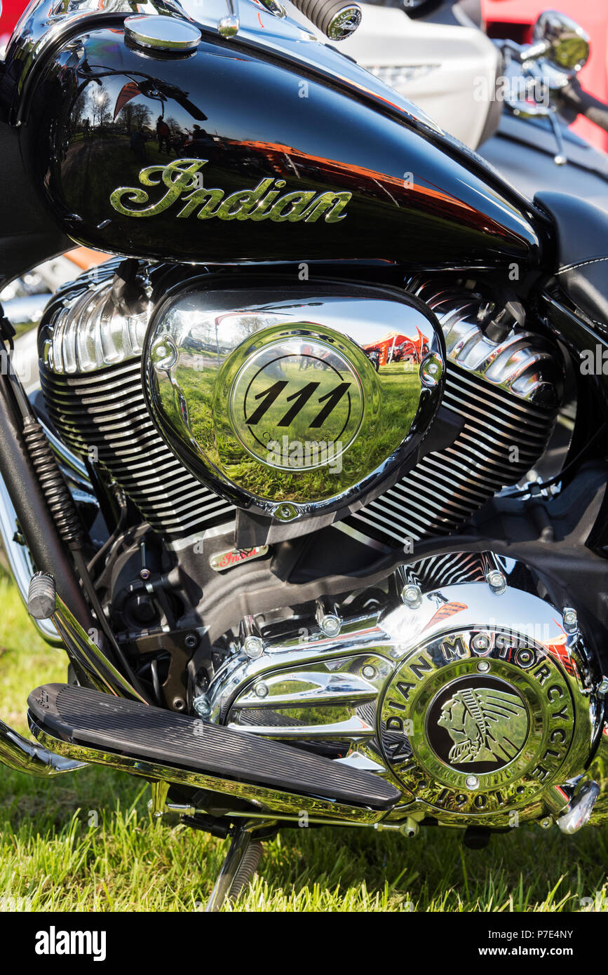 Indian Thunder corsa motociclo 111. Classic American Motorcycle Foto Stock