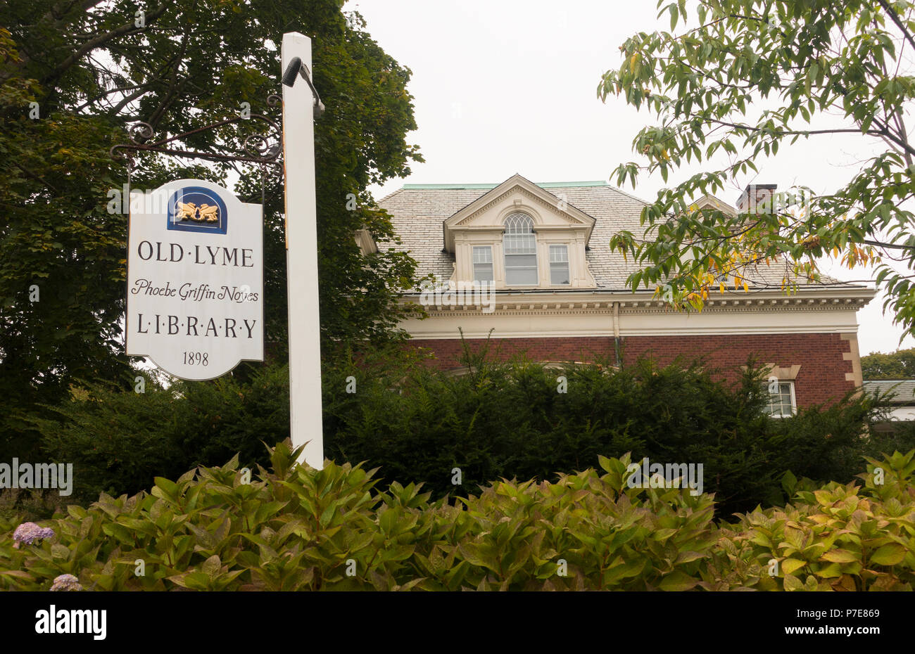 Old Lyme Phoebe Griffin libreria Noyes CT Foto Stock