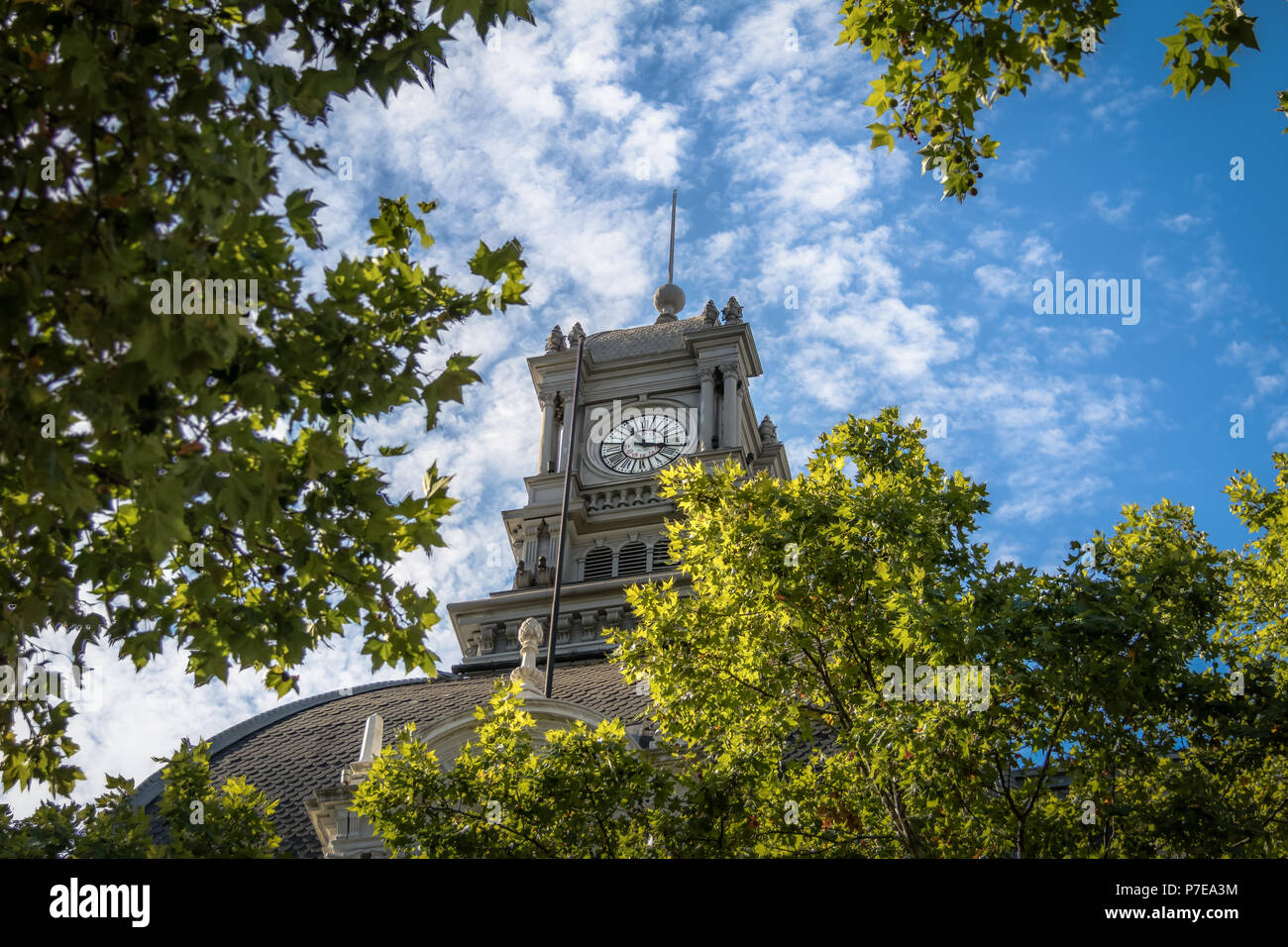 Orologio di Buenos Aires City Hall - Palacio Municipal de la Ciudad de Buenos Aires - Buenos Aires, Argentina Foto Stock