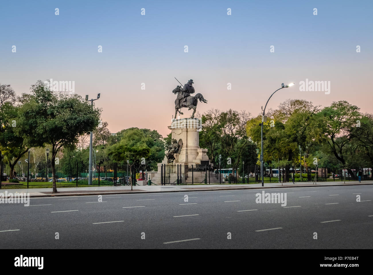 Plaza Italia a Palermo - Buenos Aires, Argentina Foto Stock
