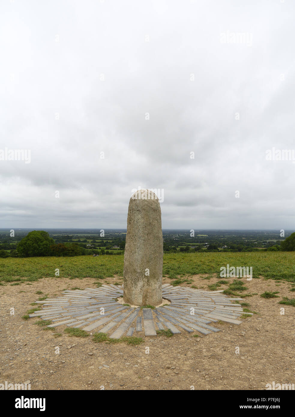 La Collina di Tara, situato nei pressi del fiume Boyne, è un complesso archeologico che corre tra Navan e Dunshaughlin nella contea di Meath, Irlanda. Esso condizionata Foto Stock