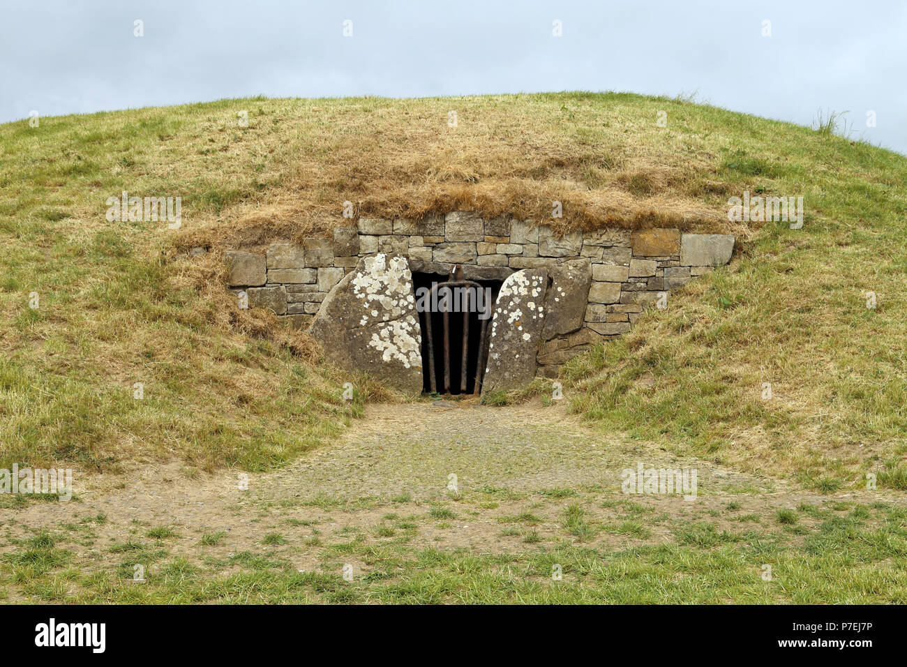 La Collina di Tara, situato nei pressi del fiume Boyne, è un complesso archeologico che corre tra Navan e Dunshaughlin nella contea di Meath, Irlanda. Esso condizionata Foto Stock