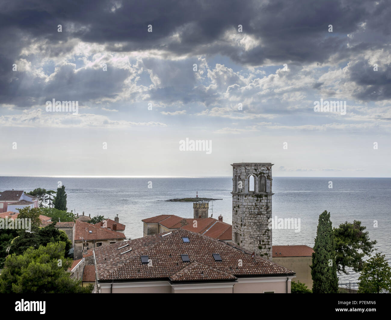 Parenzo in Istria, Croazia Foto Stock