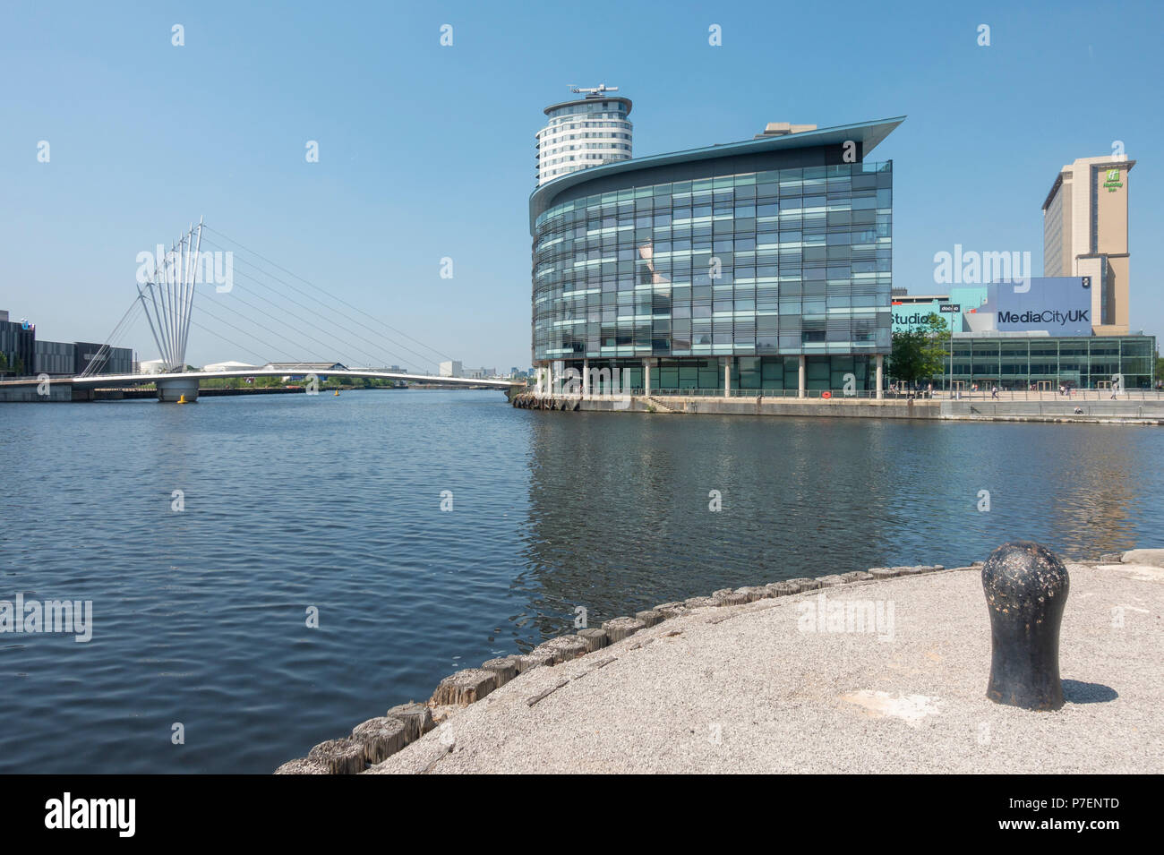 BBC e ITV di edifici a MediaCityUK, Salford Quays Foto Stock