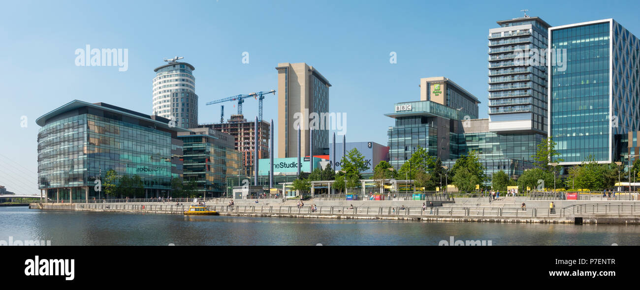 BBC e ITV di edifici a MediaCityUK, Salford Quays Foto Stock