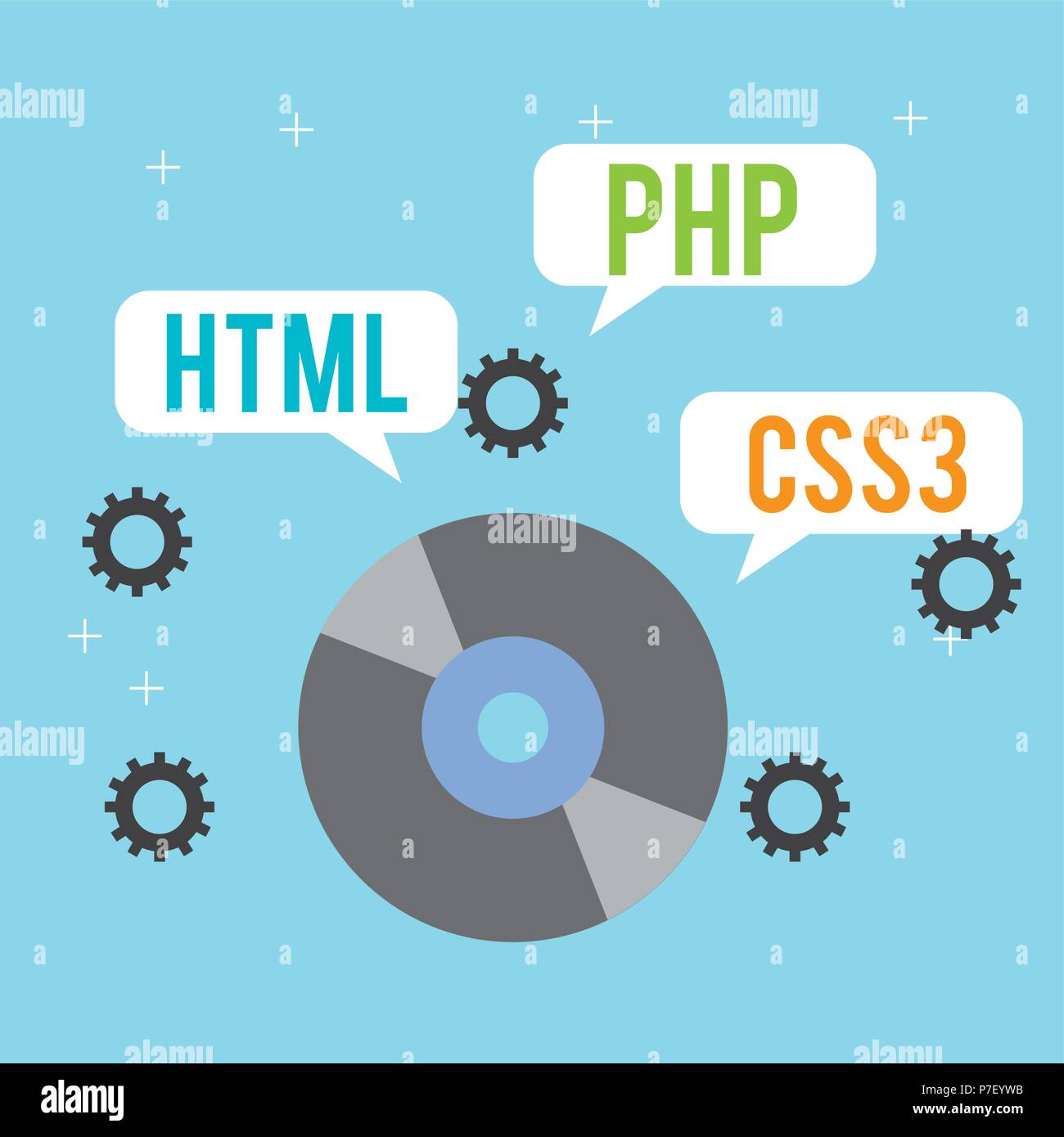 Programma sito web di codifica Illustrazione Vettoriale