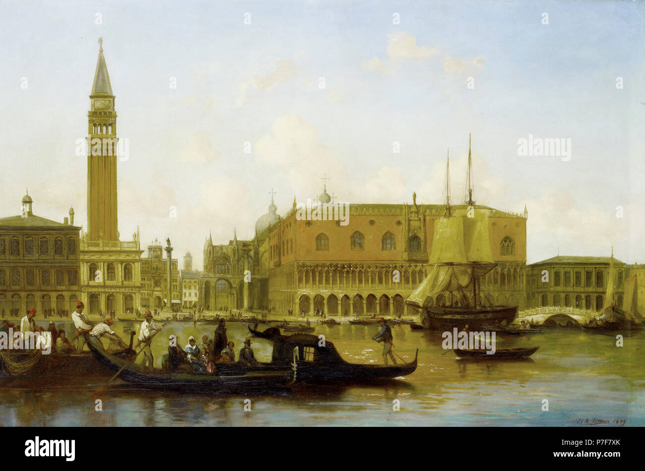 2017-02 Josef Karl Berthold Puttner - Il Grand Canal, Venezia. Foto Stock