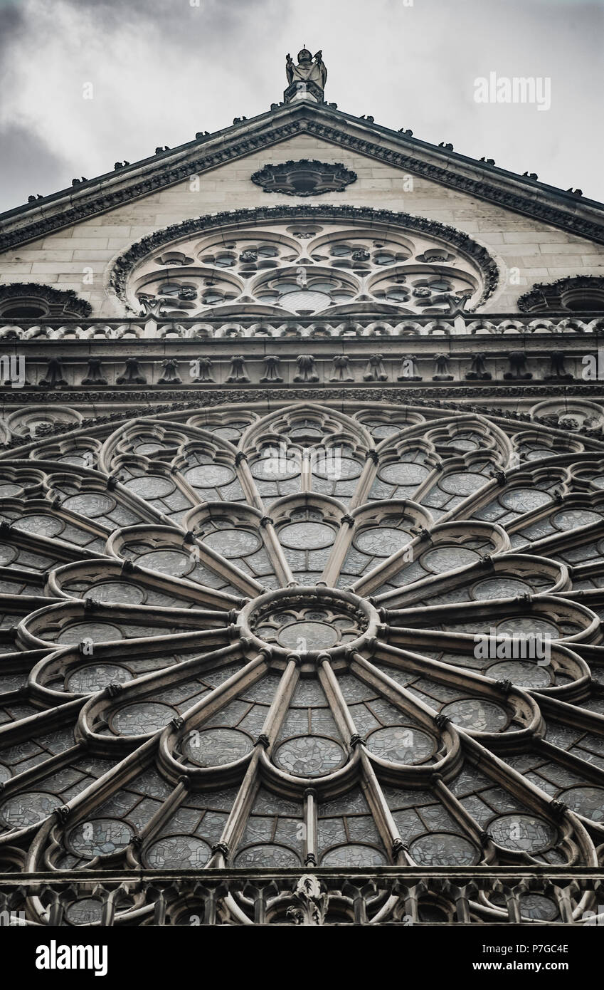 Doccioni sulla Cattedrale di Notre Dame a coppie, Francia. Foto Stock