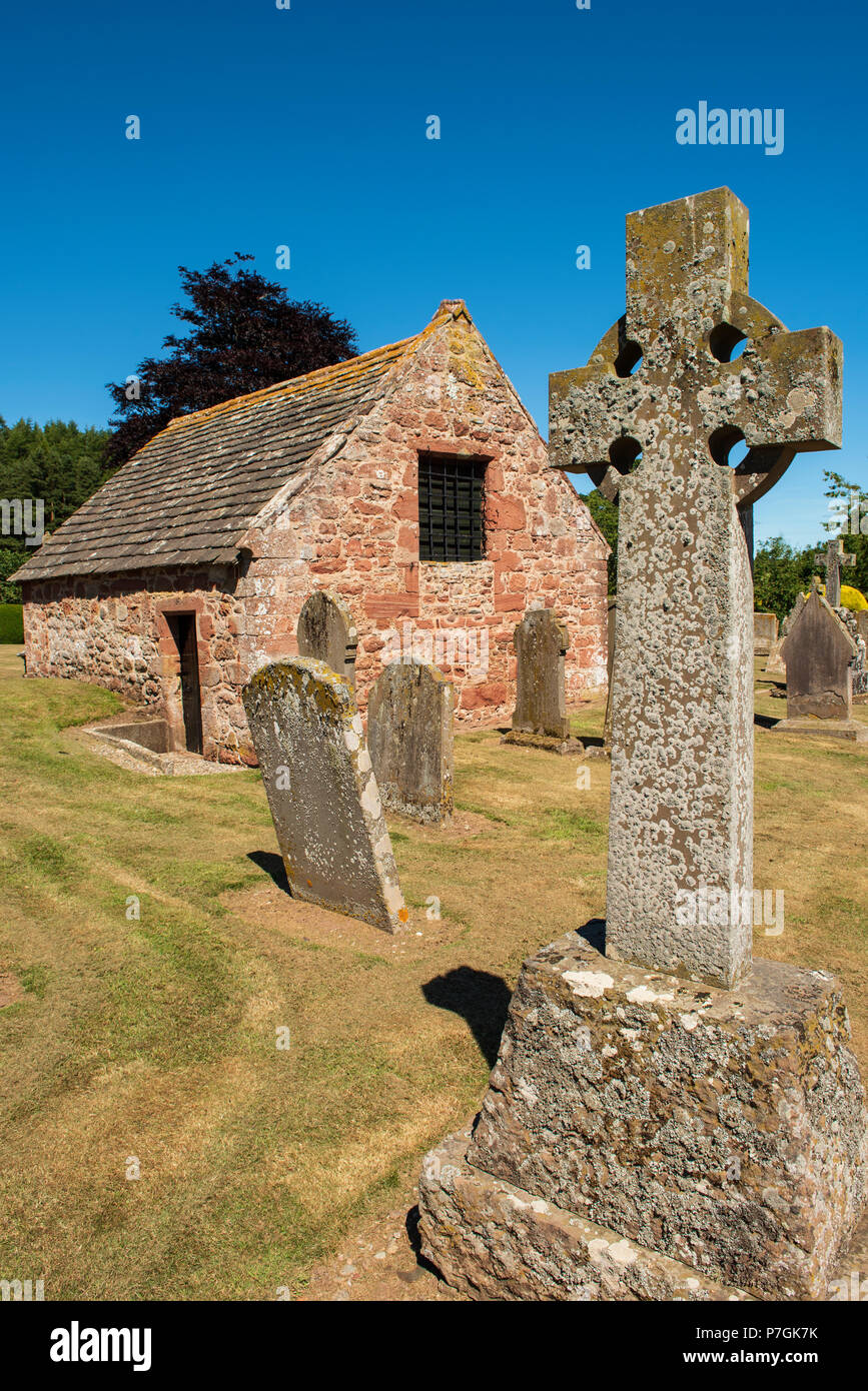 Lindsay sepoltura Vault, Edzell, Angus, Scozia. Foto Stock