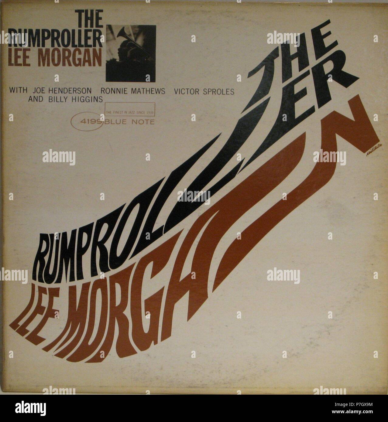 Portada del discoteca de Lee Morgan 'L' Rumproller diseñada por Reid miglia. Foto Stock