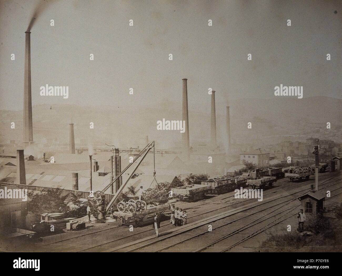 Chemin de fer du Bourbonnais … a Saint Chamond. Foto Stock