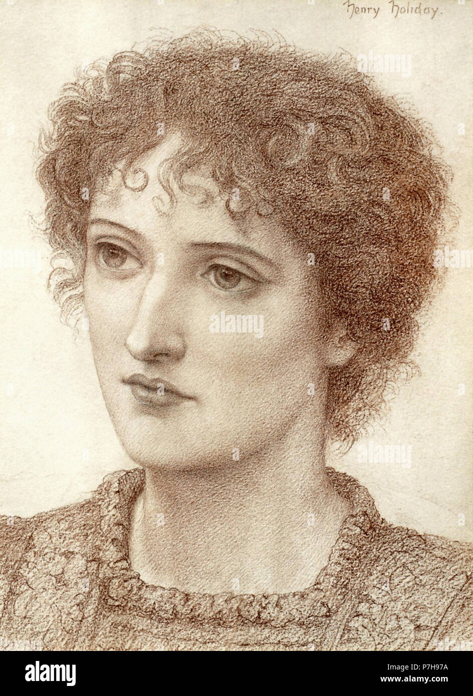 Holiday Henry - studio di una giovane donna (Miss Lichfield) Foto Stock