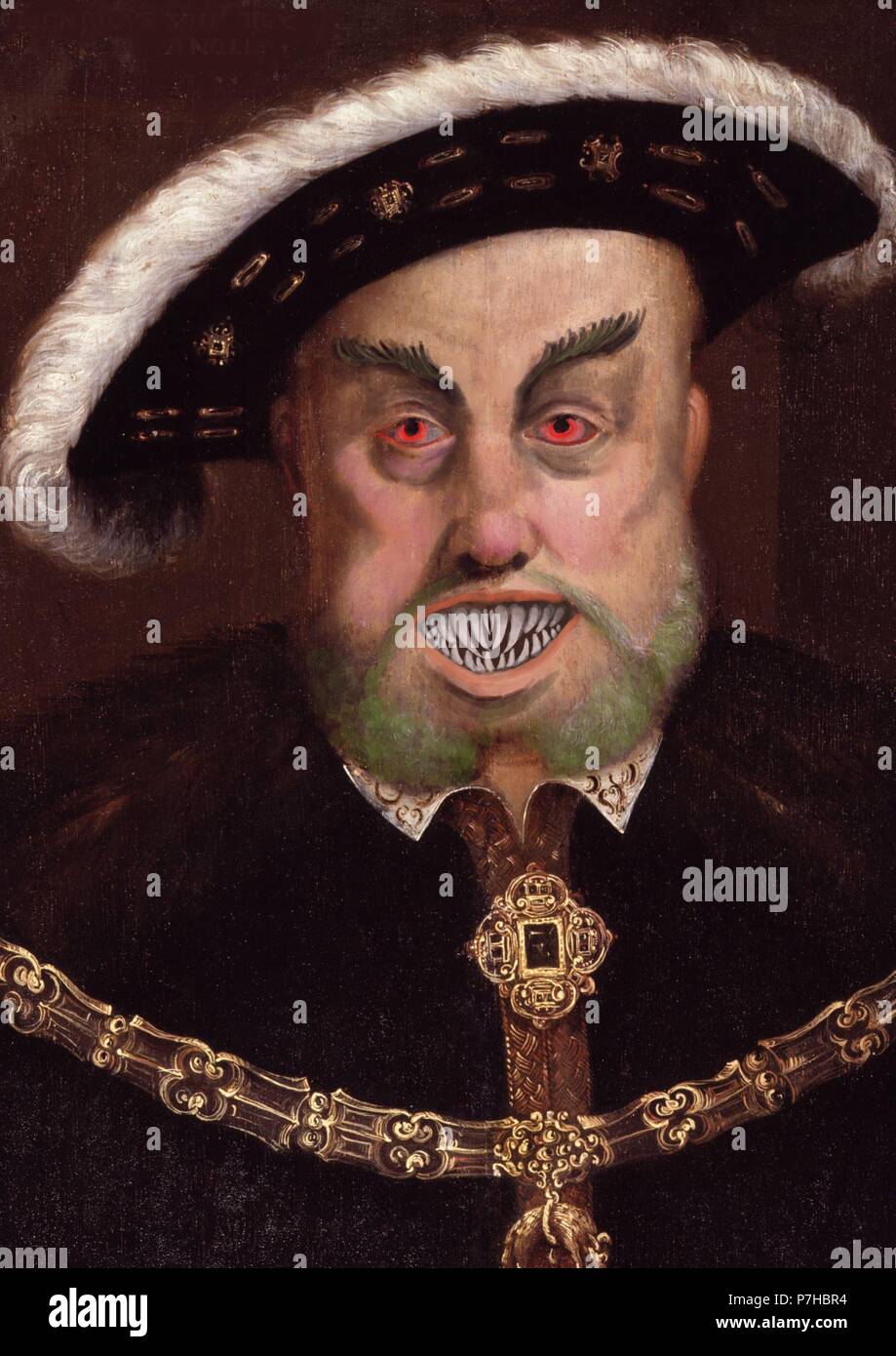 Henry VIII come un mostro Foto Stock