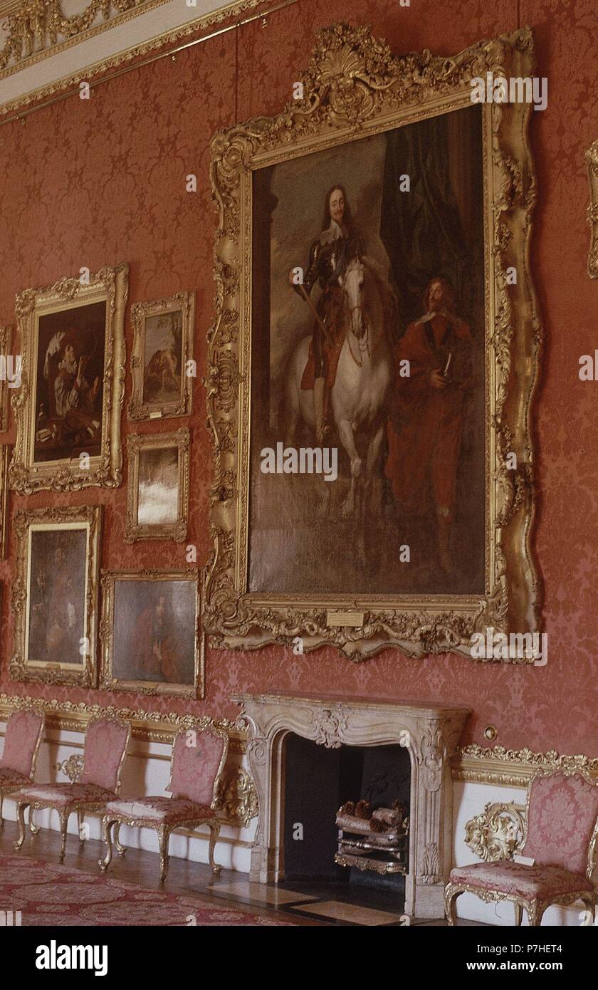 Interno-GALERIA WATERLOO DISEÑADA POR DEAN WYATT 1828-ESTILO LUIS XIV-. Autore: ADAM, ROBERT. Posizione: MUSEO WELLINGTON / ASPLEY House, Londra, Inghilterra. Foto Stock