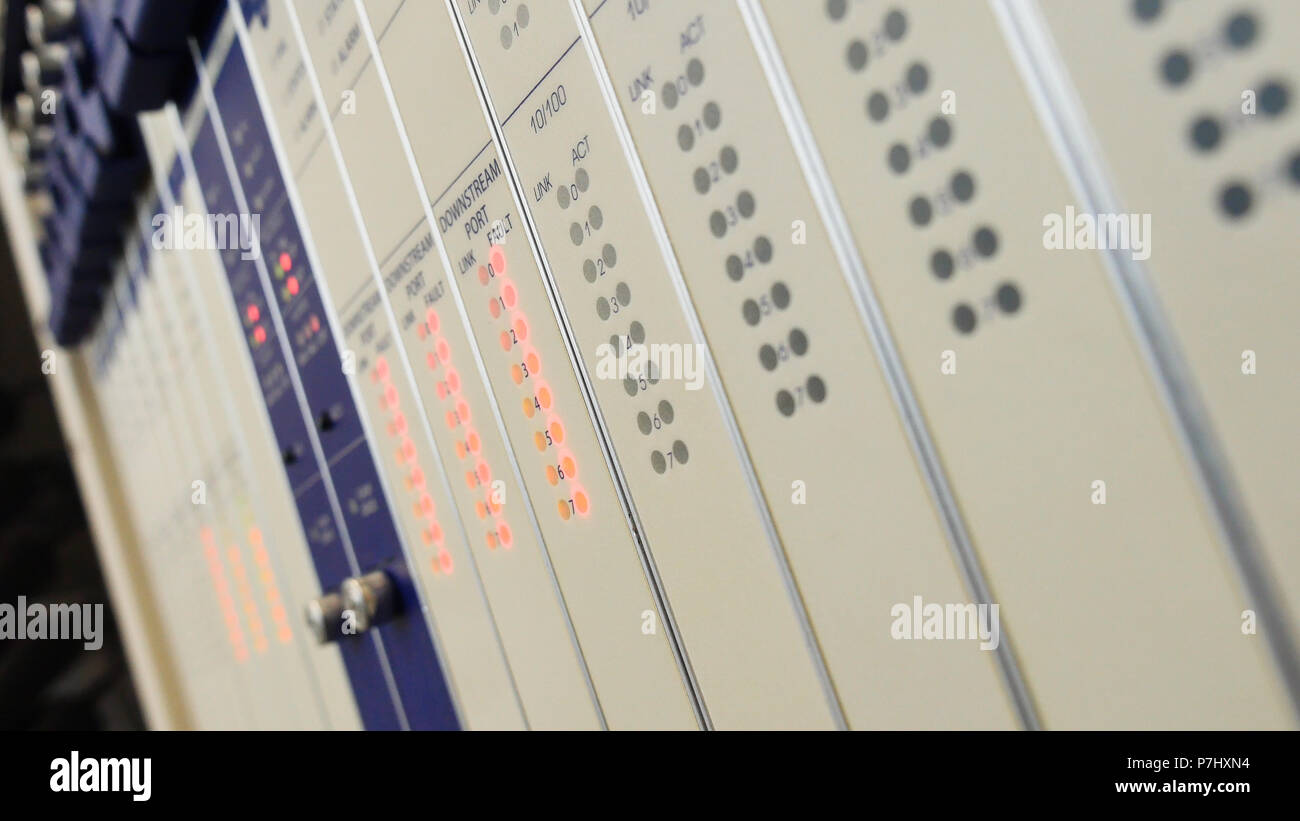 Il CMTS schede utilizzate dagli ISP in industria di rete Foto Stock