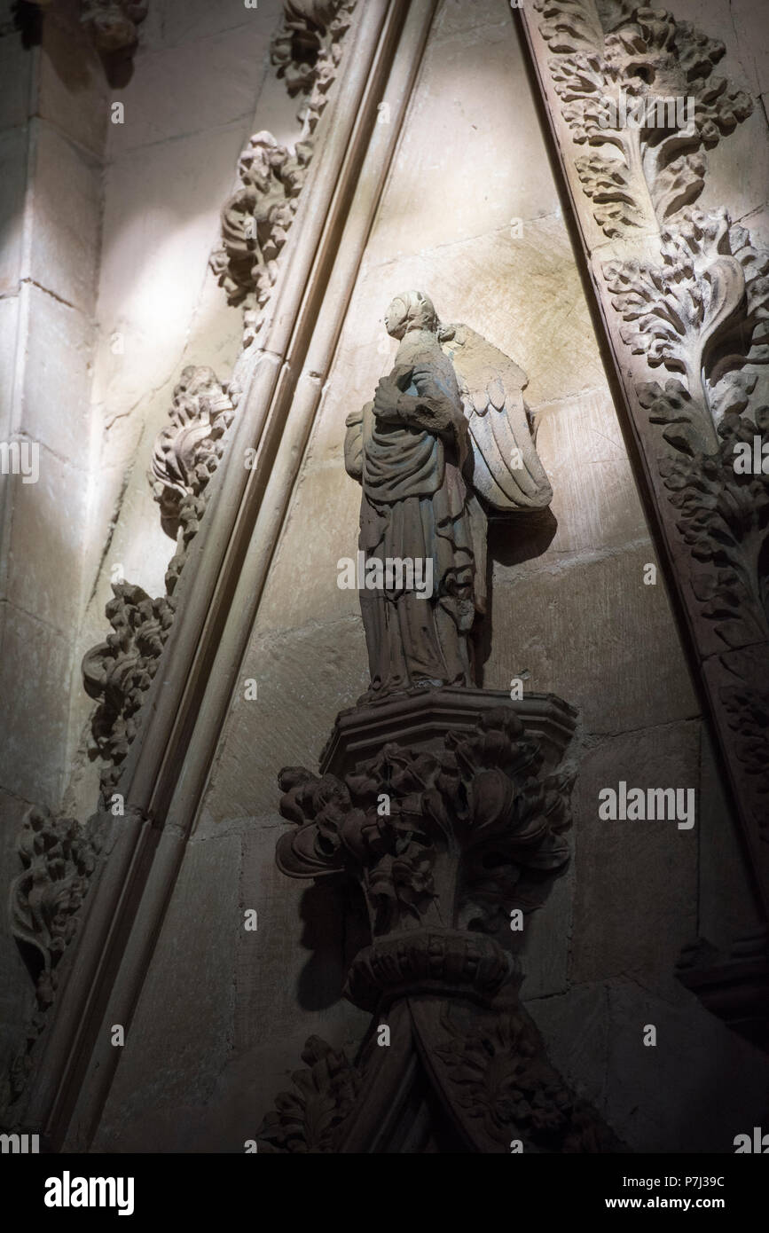 Interno di Southwell Minster nel Nottinghamshire, England Regno Unito Foto Stock