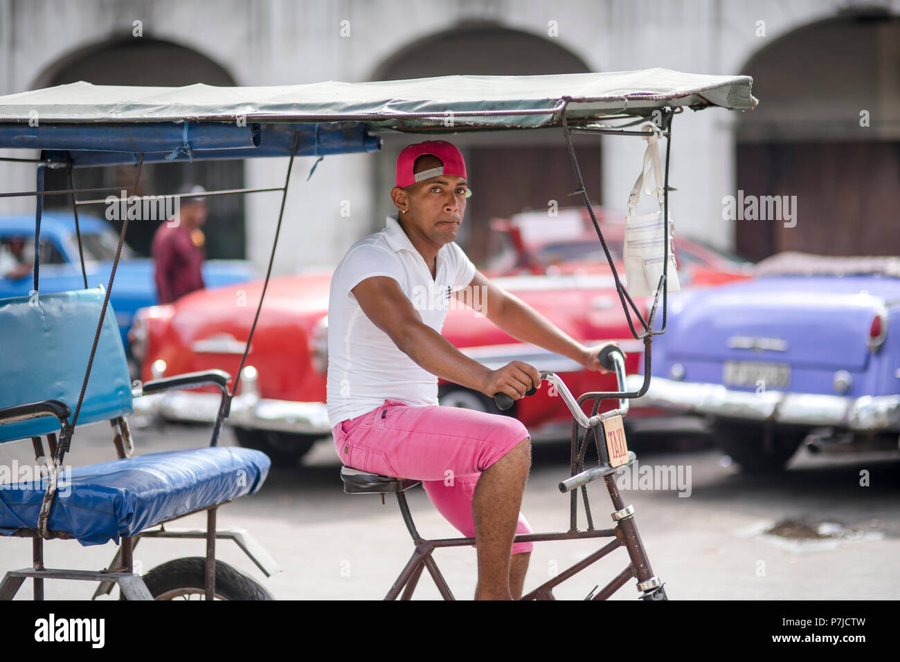 Scene dal centro di l'Avana centrale, Cuba. Foto Stock