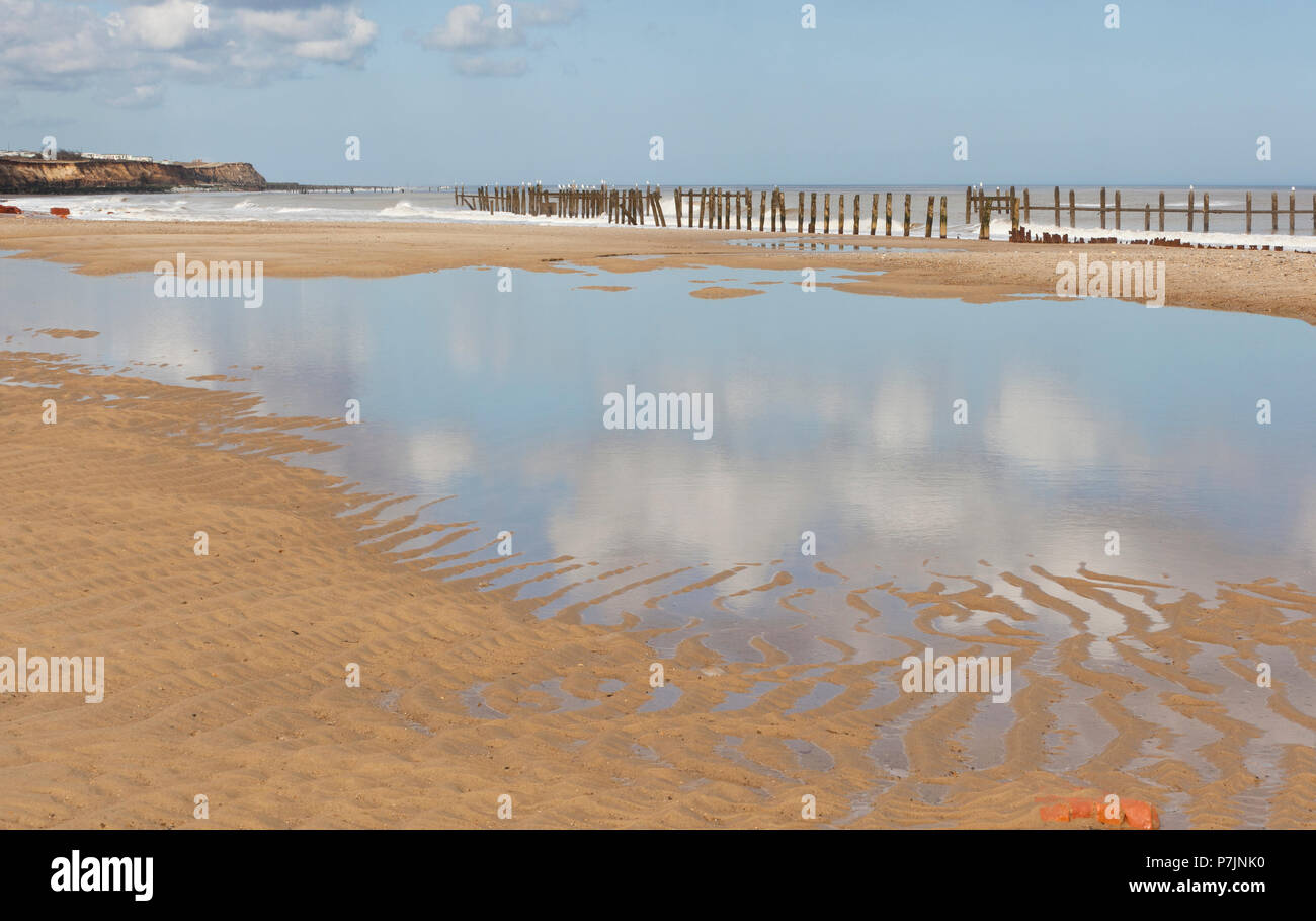 Happisburgh, Norfolk, Inghilterra Foto Stock