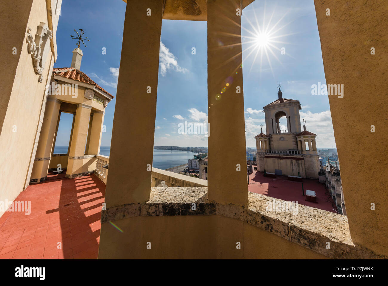 Lo storico Hotel Nacional de Cuba situato sul Malecón nel mezzo del Vedado, Cuba Foto Stock