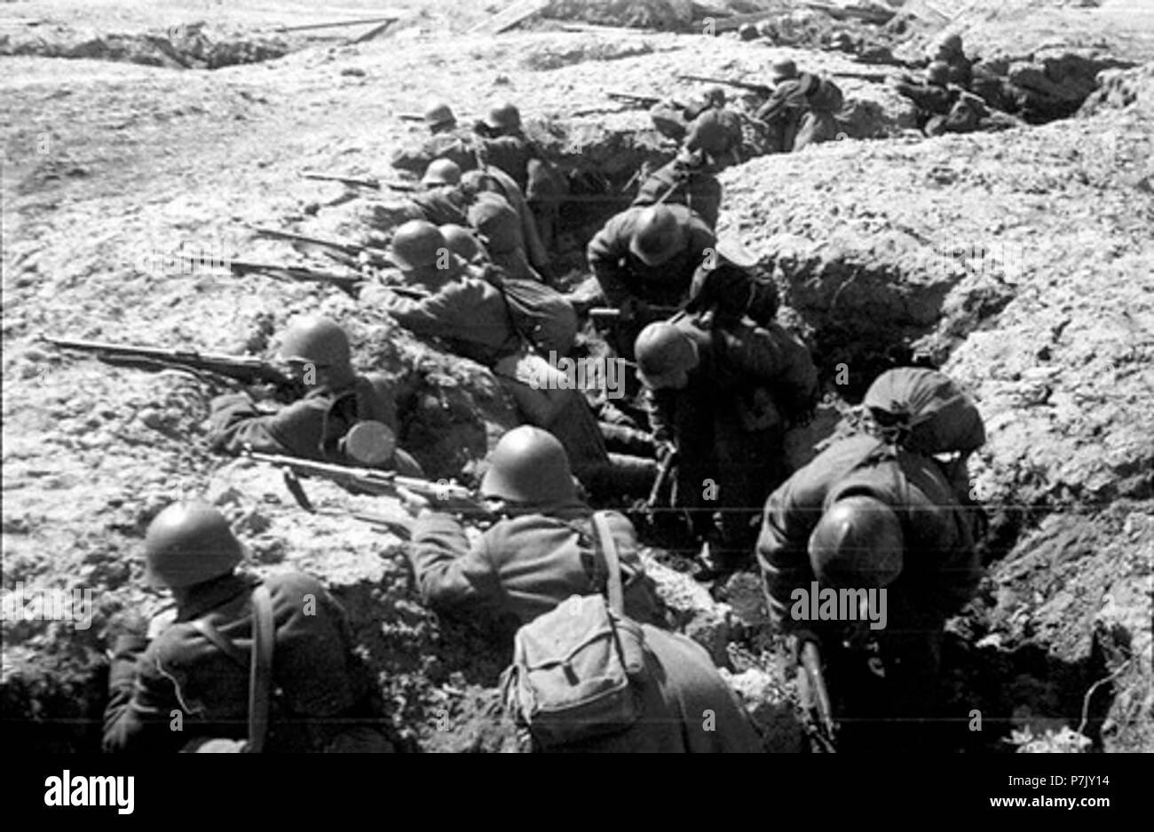 254Th divisione di fanteria dell'esercito xi in corrispondenza di posizioni di 0%% B 0067. Foto Stock