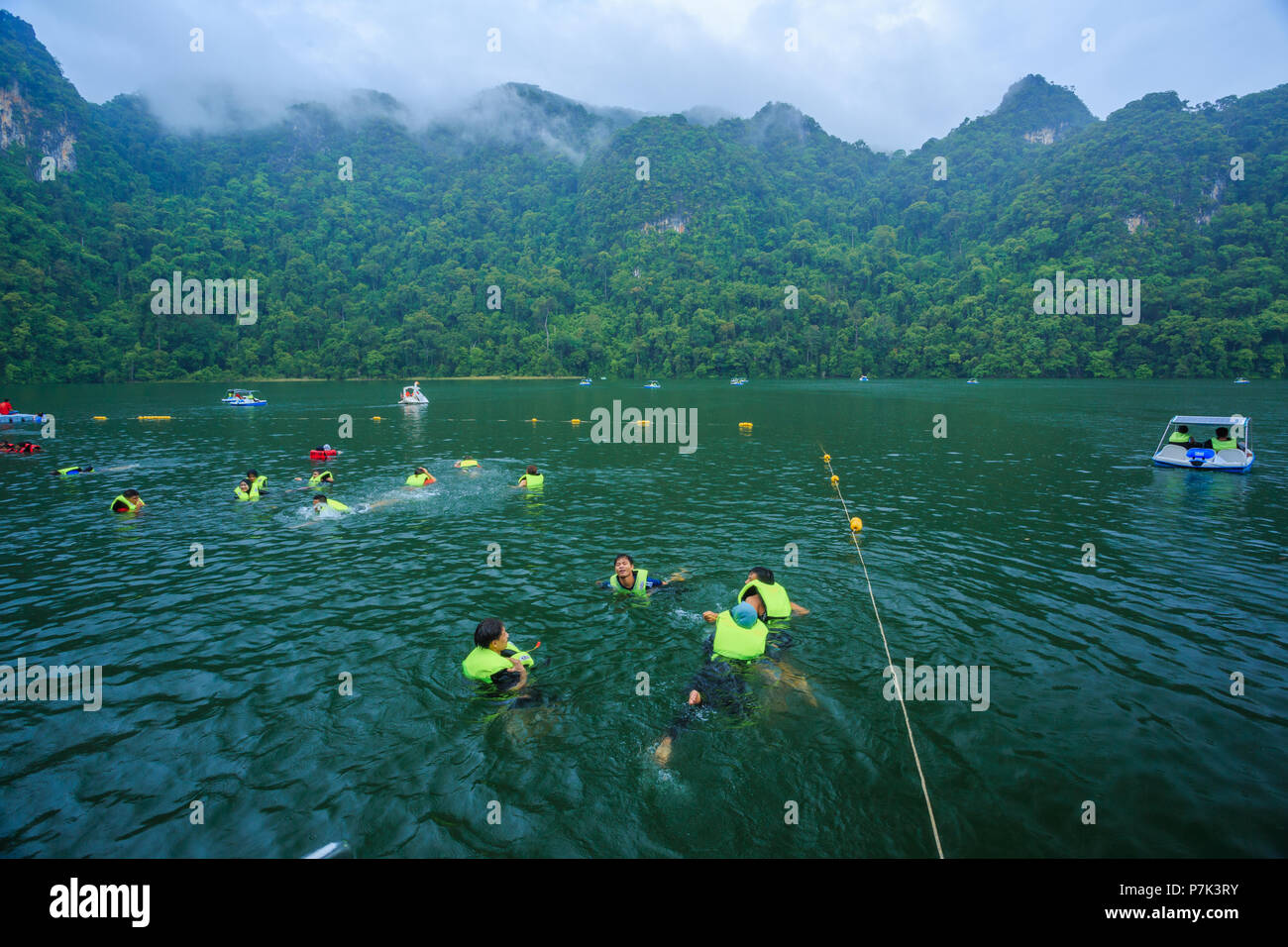 Il lago a Pulau Dayang Bunting a Langkawi (Malesia) Foto Stock