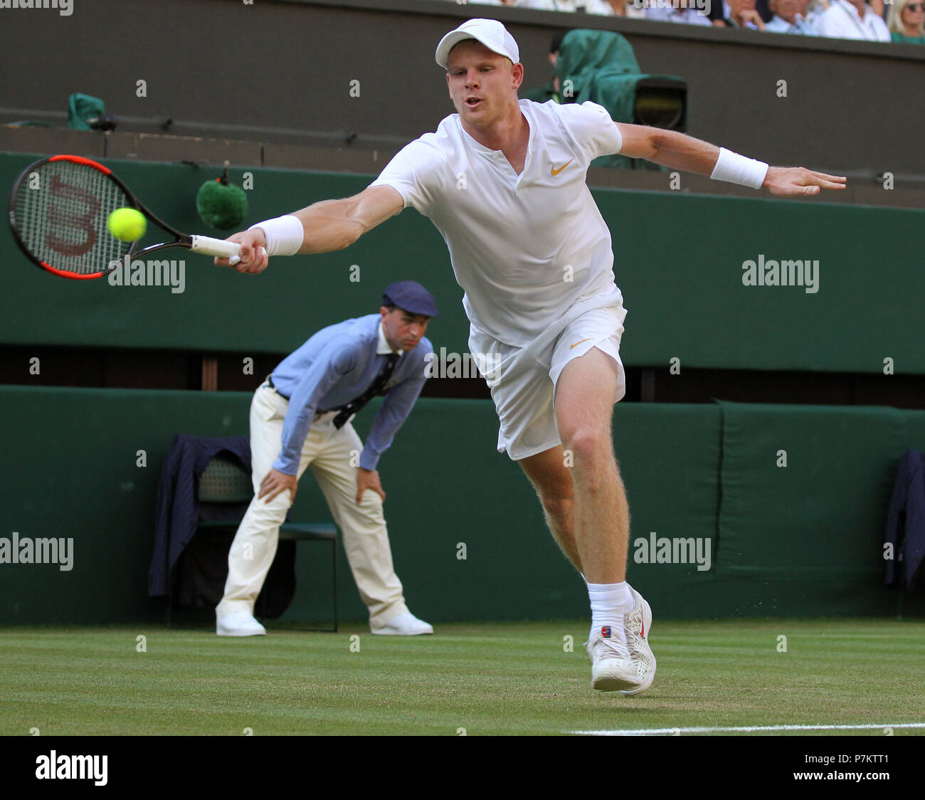 KYLE EDMUND, i campionati di Wimbledon 2018, i campionati di Wimbledon 2018 All England Tennis Club, 2018 Foto Stock