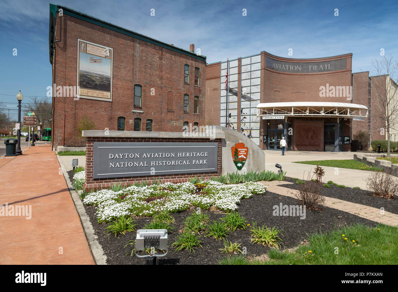 Gli accordi di Dayton, Ohio - il Dayton Aviation Heritage National Historical Park include sei siti relativi alla presente invenzione dell aereo da Orville e Wilbur Foto Stock