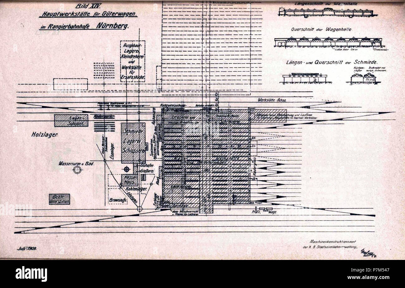3 - HWS für Rangierbahnhof Nürnberg. Foto Stock