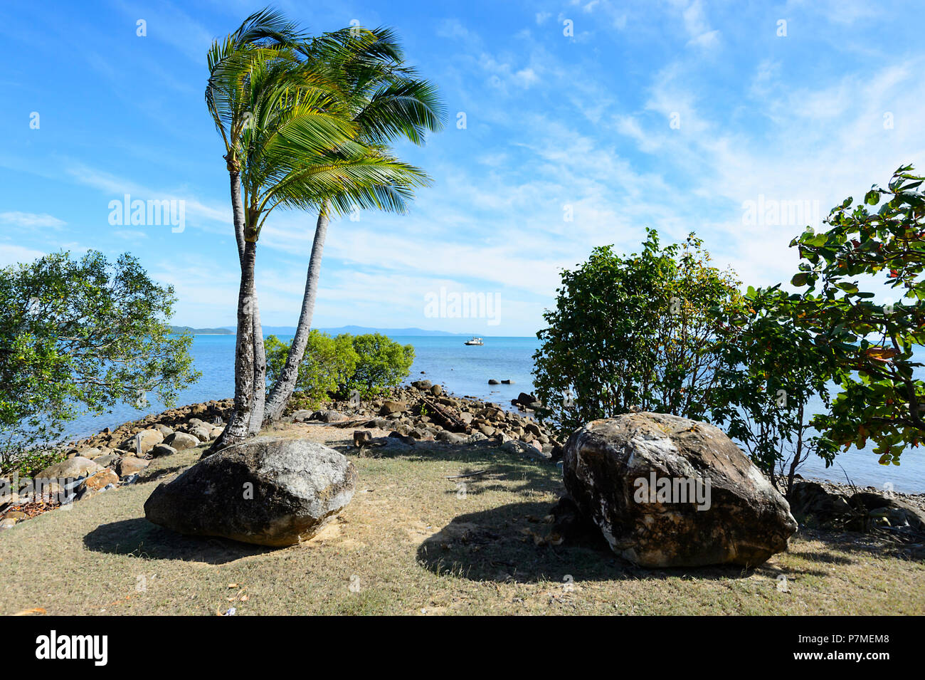 Vista panoramica delle strade di Portland, Cape York Peninsula, estremo Nord Queensland, FNQ, QLD, Australia Foto Stock