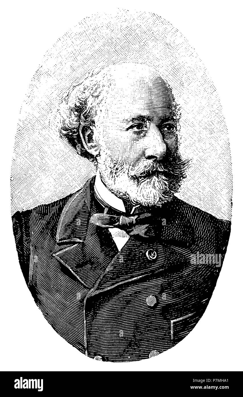 Feuillet, ottava (1821-1890), scrittore francese, 1895 Foto Stock