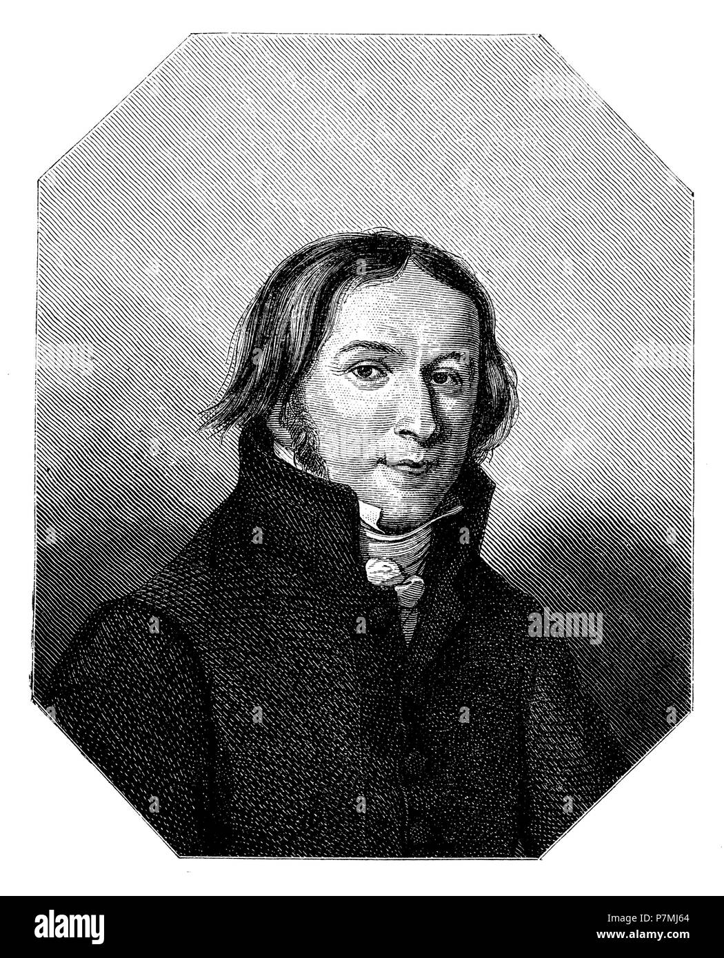 Ernst Moritz Arndt dopo un ritratto a partire dall'anno 1817, 1881 Foto Stock