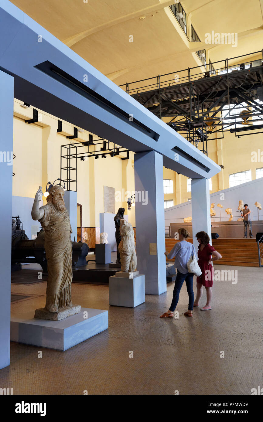 Italia Lazio Roma Centrale Montemartini, ex centrale termica, oggi museo archeologico Foto Stock