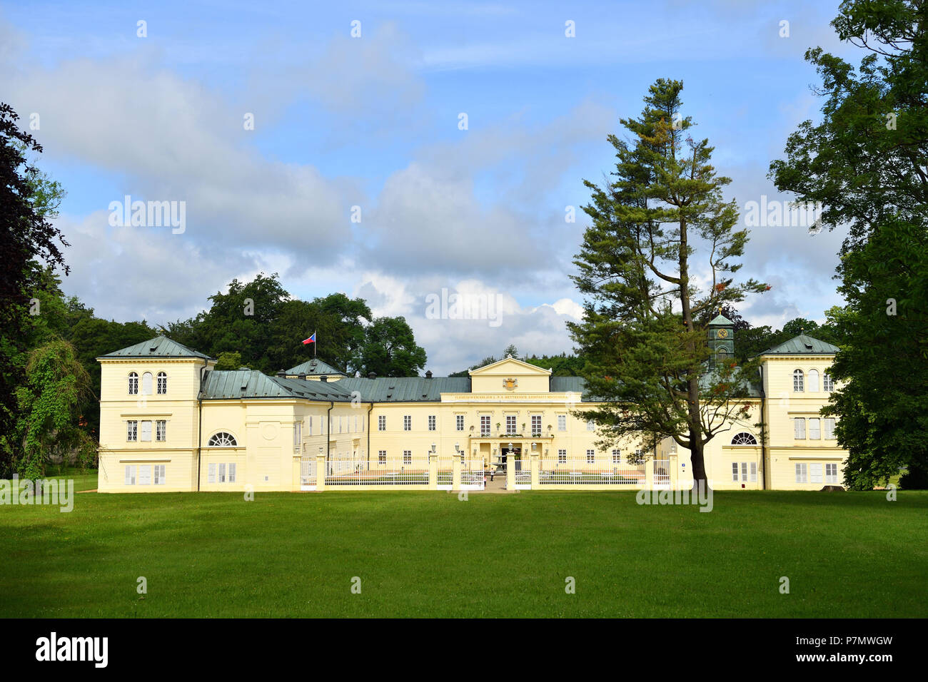 Repubblica ceca, Boemia occidentale, Lazne Kynzvart, castello di Kynzvart Foto Stock