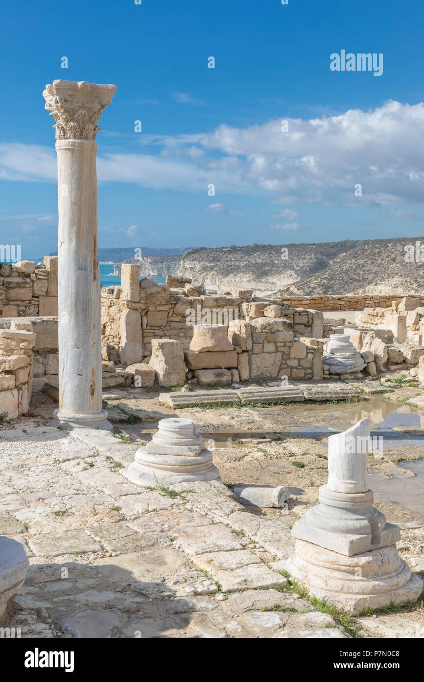 Cipro, Limassol, Kourion sito archeologico Foto Stock