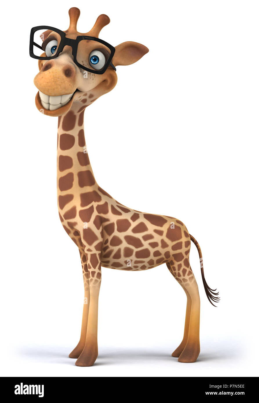 Giraffa divertente Foto Stock