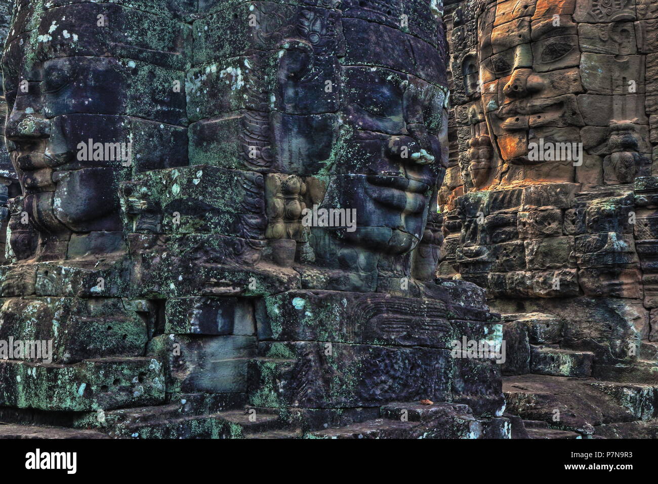 Angkor Wat, Angkor Thom e Prasat Bayon, Siem Reap, Cambogia Foto Stock