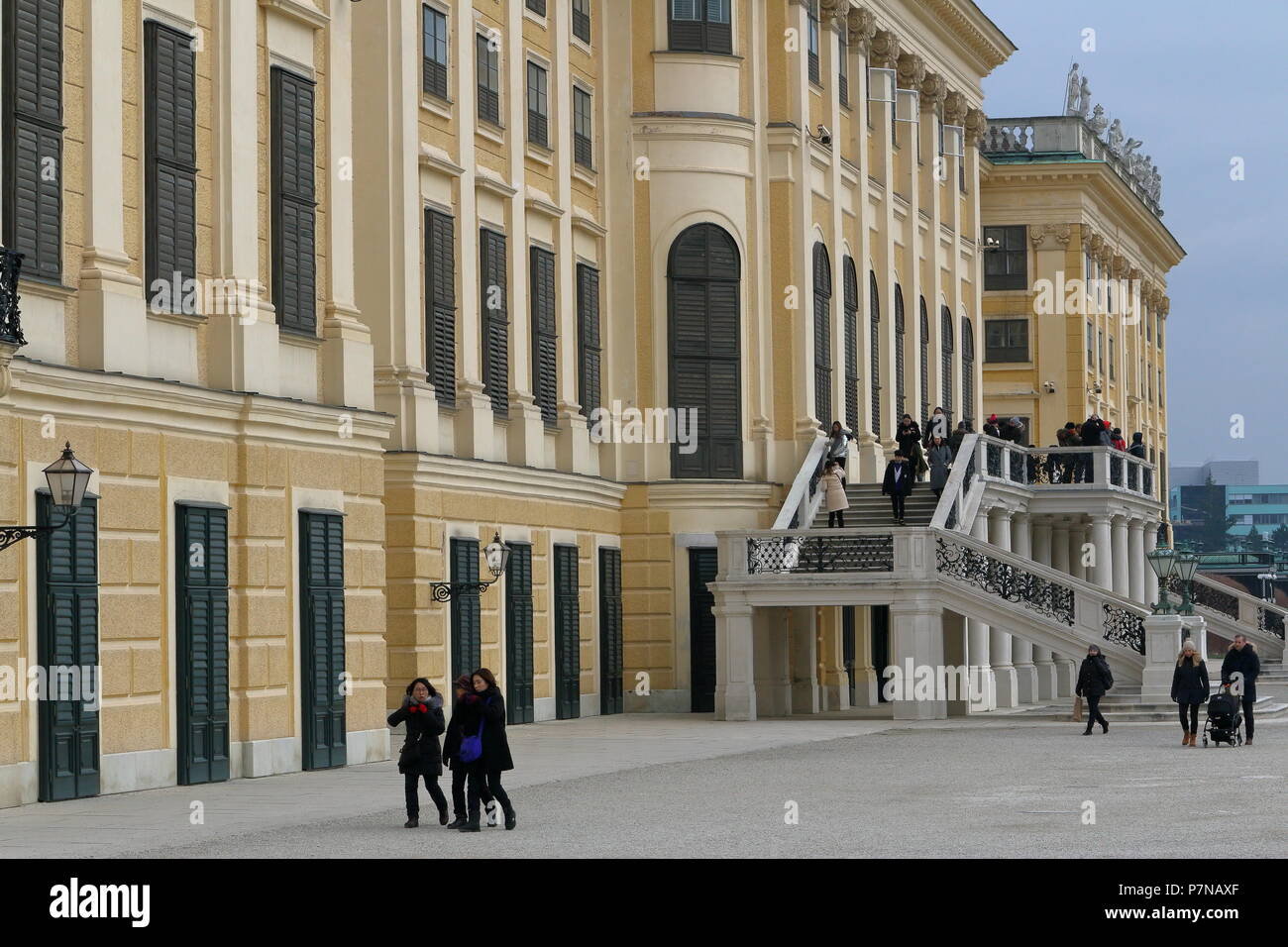 Palazzo di Schonbrunn, Vienna, Austria Foto Stock