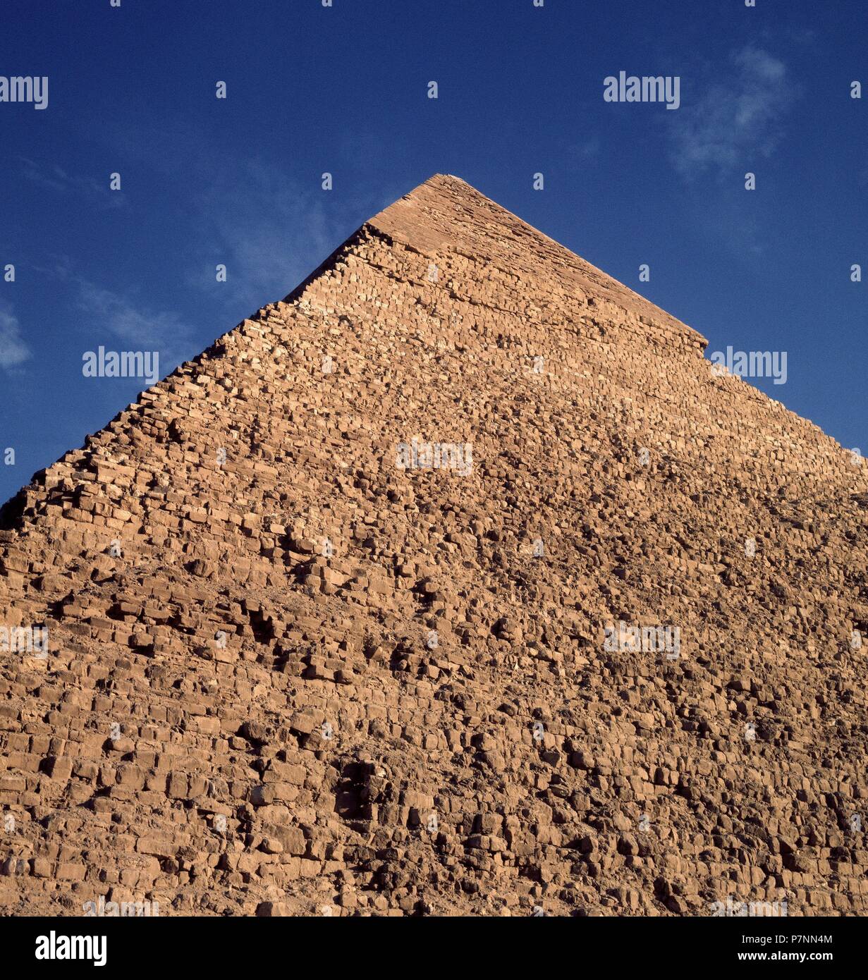 PIRAMIDE DE KEFREN - IV dinastia - hacia el 2550 AC. Posizione: CHEPHREN Piramide di Giza in Egitto. Foto Stock