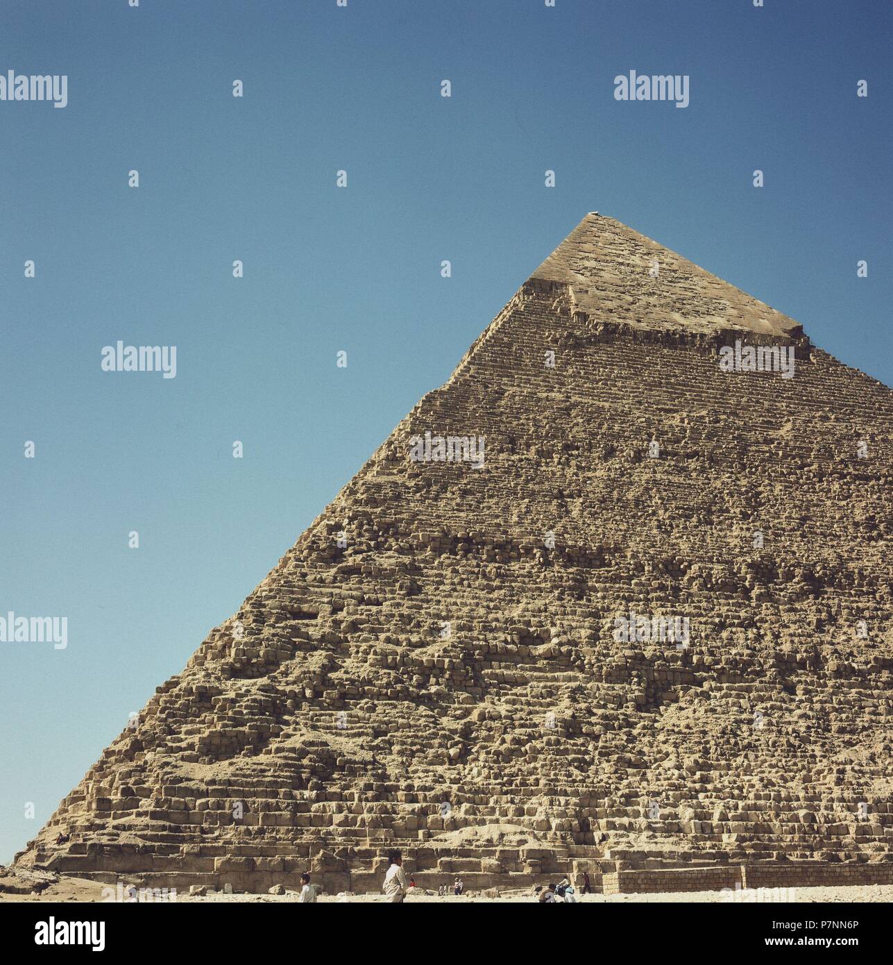 PIRAMIDE DE KEFREN - IV dinastia - hacia el 2550 AC. Posizione: CHEPHREN Piramide di Giza in Egitto. Foto Stock