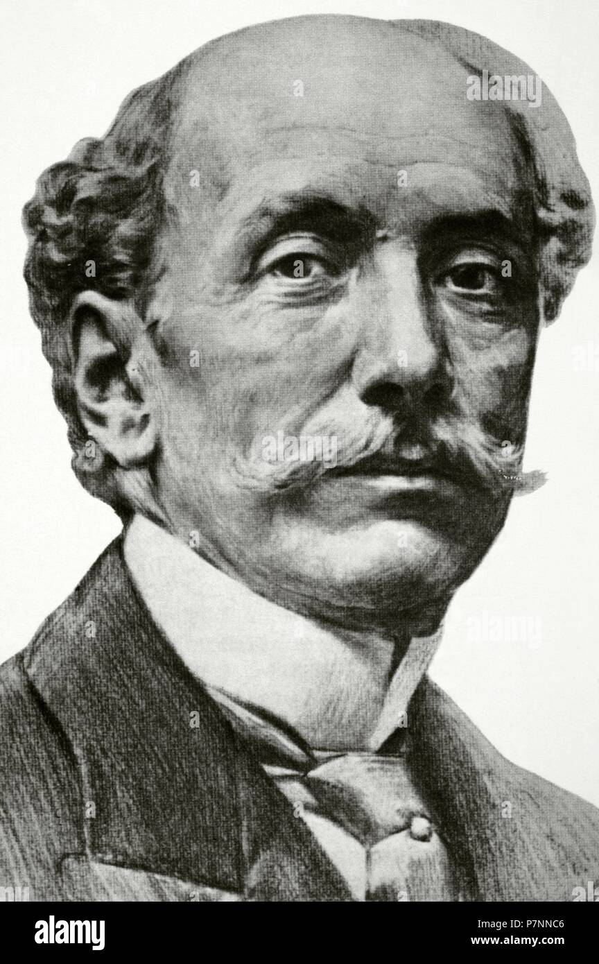 Eduardo Dato Iradier (1856-1921). Spagnolo leader politici. Egli ha servito tre volte come Primo Ministro spagnolo: 1913-1915, giugno-novembre,1917 e (1920-1921). Anche lui è stato quattro volte Presidente del Congresso dei Deputati Spagnolo. Ritratto. Incisione. Foto Stock